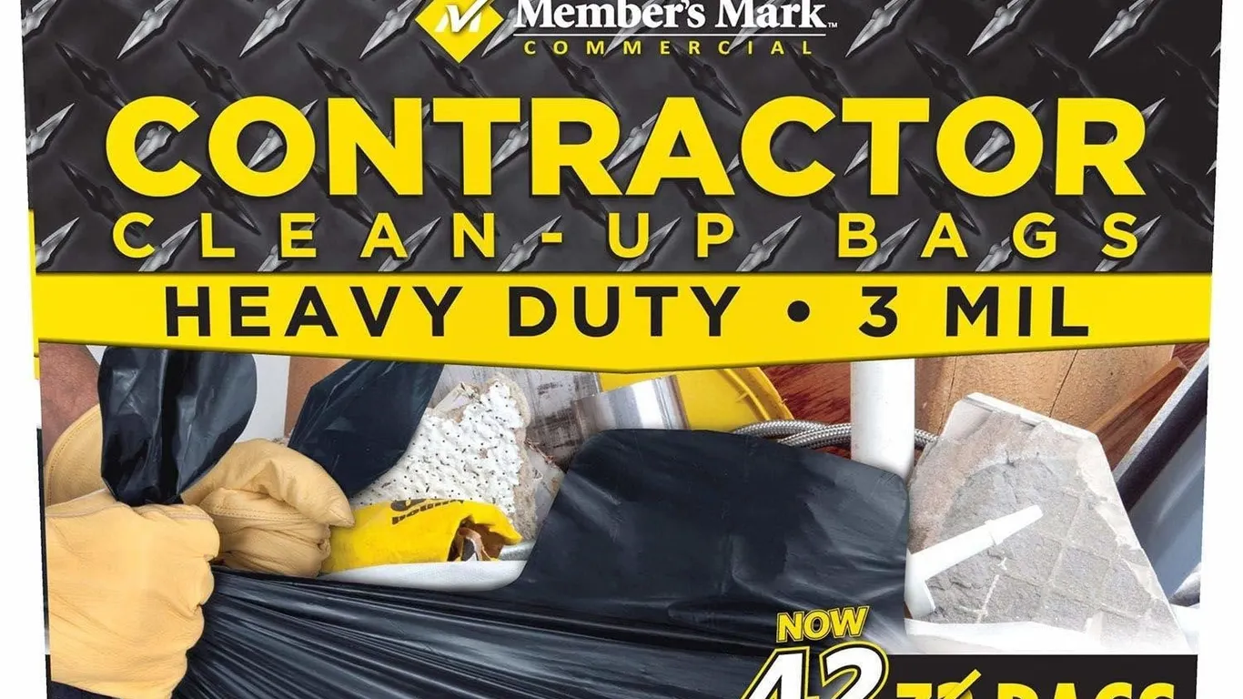 Commercial Contractor Trash Bags 42 Gal 42ct