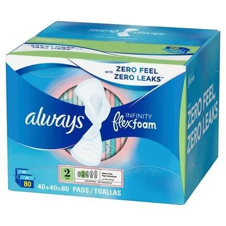 Always Infinity FlexFoam Pads Size 2 80ct