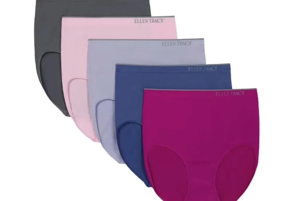Ellen Tracy Womens Seamless Briefs 5pk