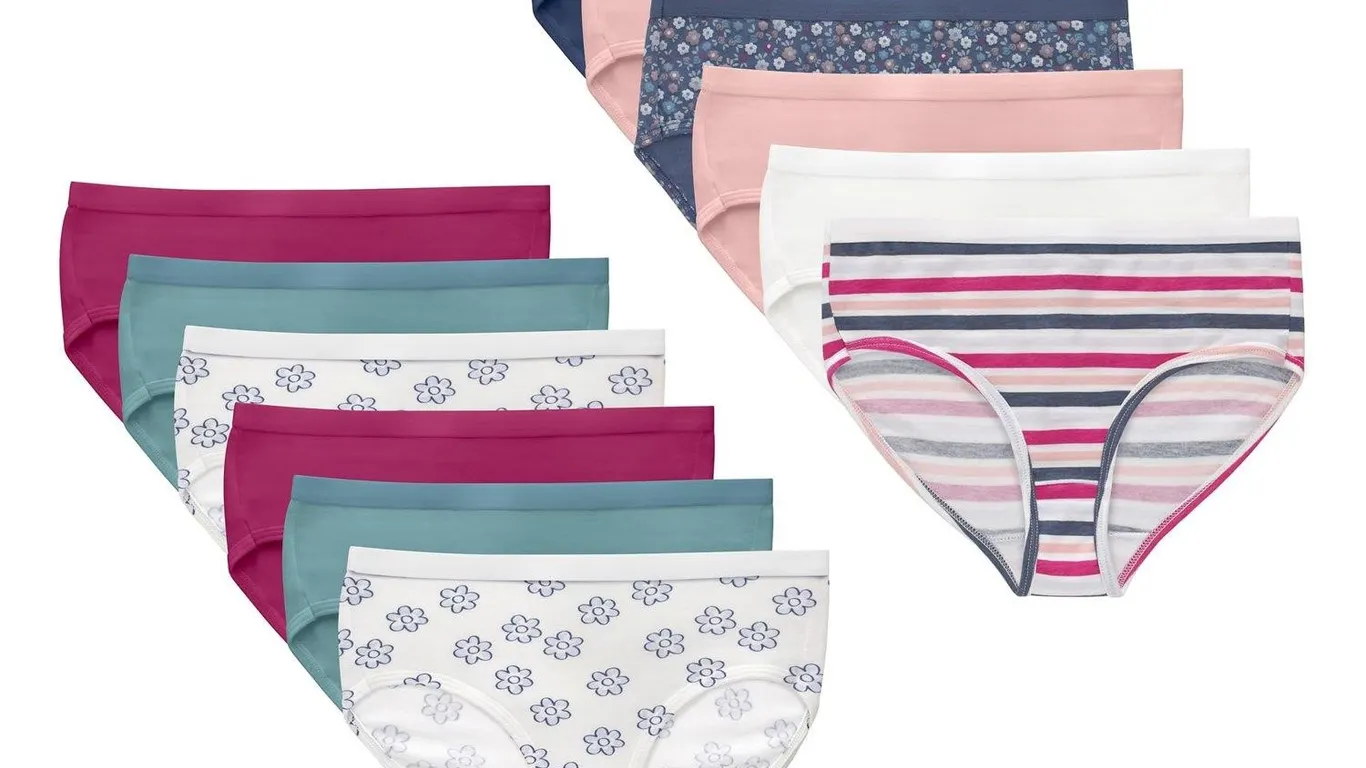 Hanes Girls Brief Underwear Size 8 12pk