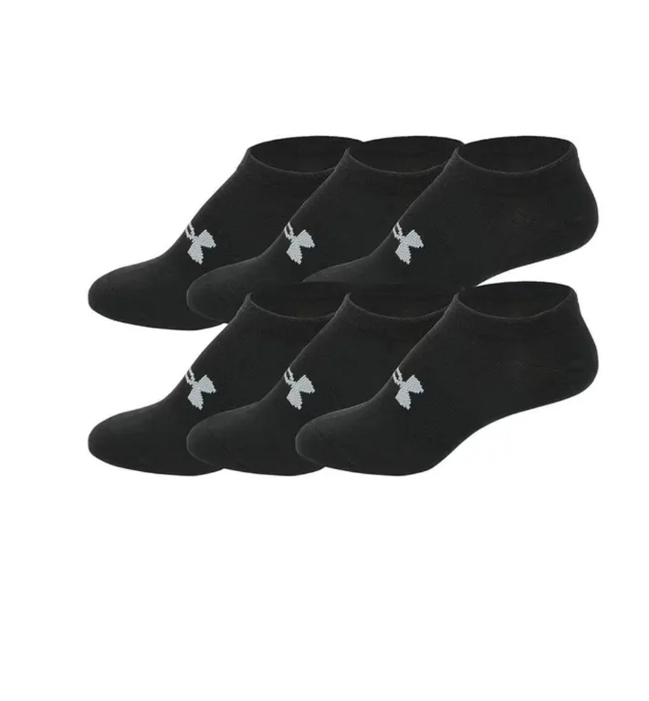 Under Armour Womens Cotton No-Show Socks 6pk
