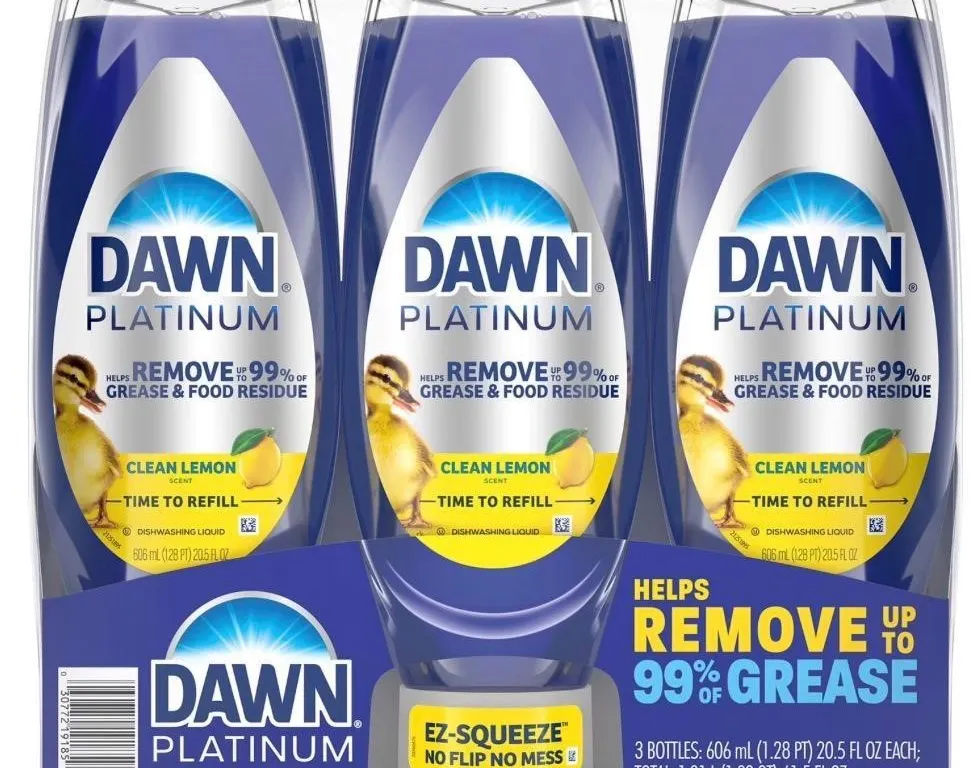 Dawn EZ-Squeeze Dish Soap Lemon 61.5 fl. oz. 3pk