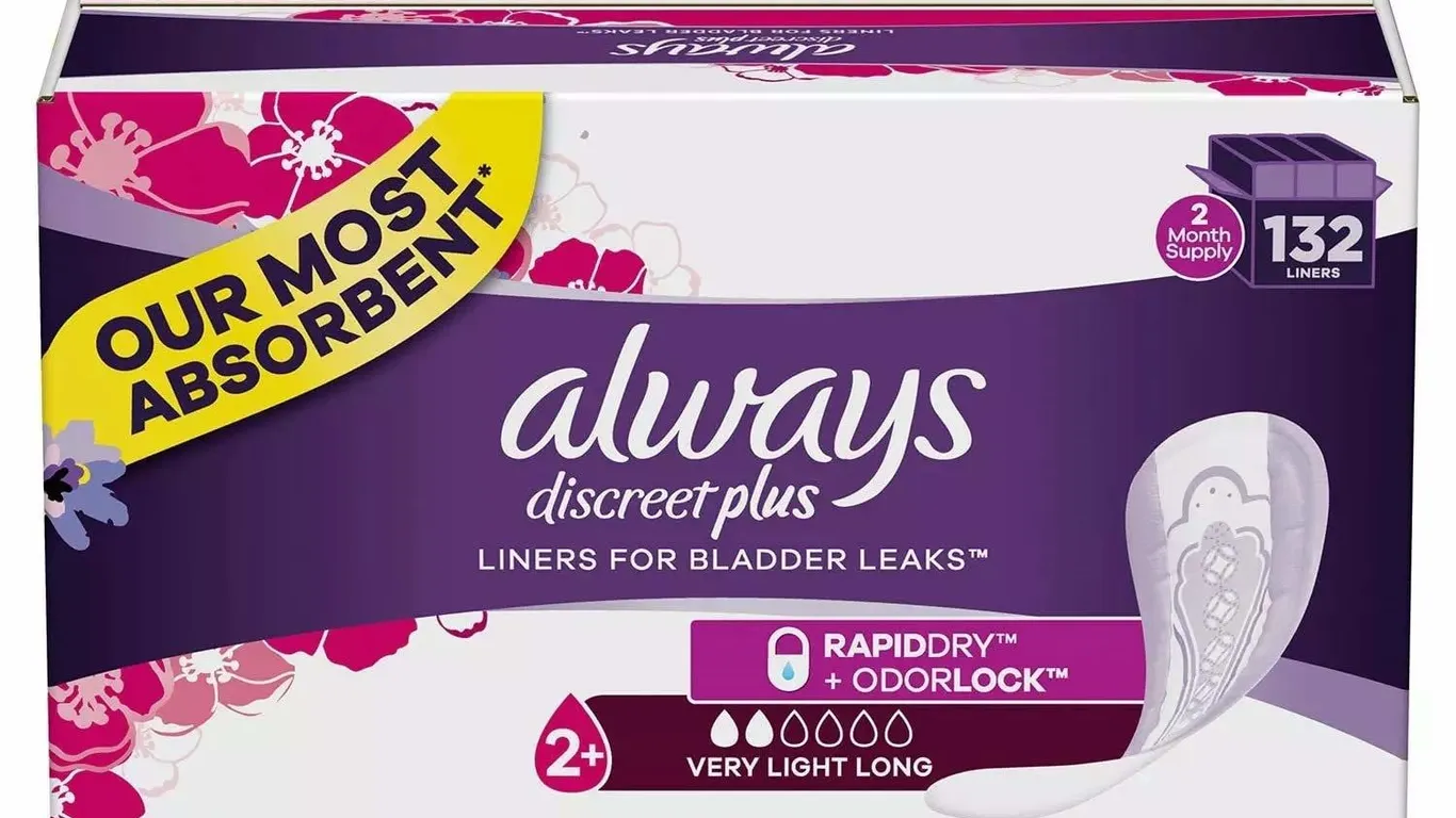 Always Discreet Incontinence Liners Very Light...