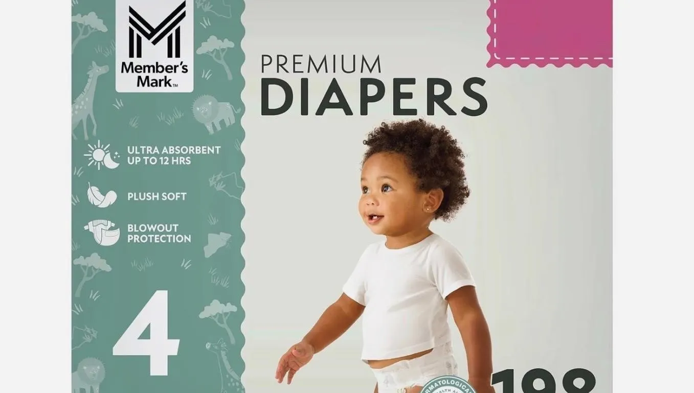 Premium Baby Diapers Size 4 198ct