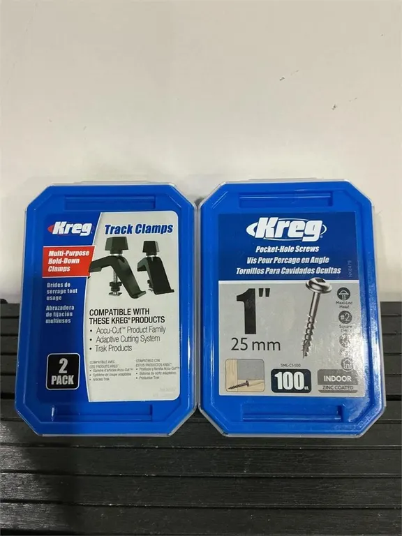 Kreg Track Clamps and 100ct Pocket Hole Screws