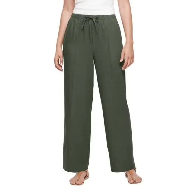 Gap Linen Blend Pull-On Pants Size XXL