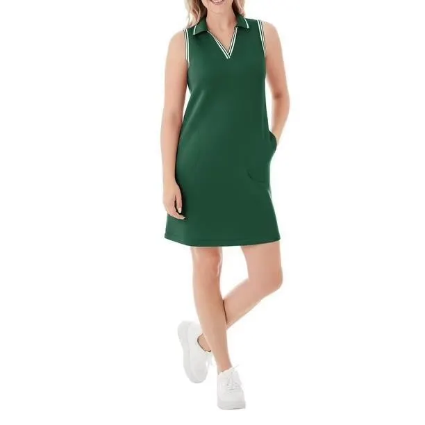 Womens Pique Sandwash Dress Size S