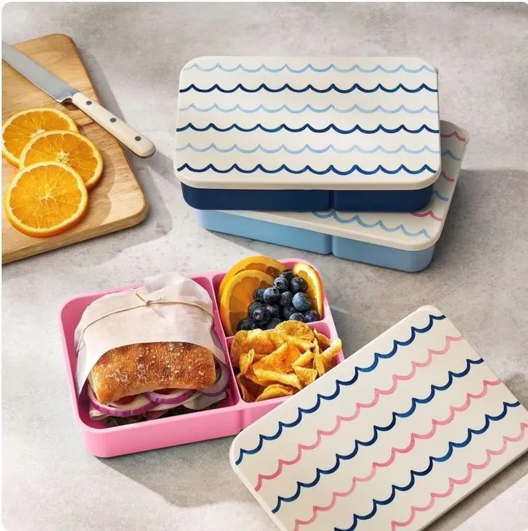 Scalloped Snack Go Bento Box 3pk