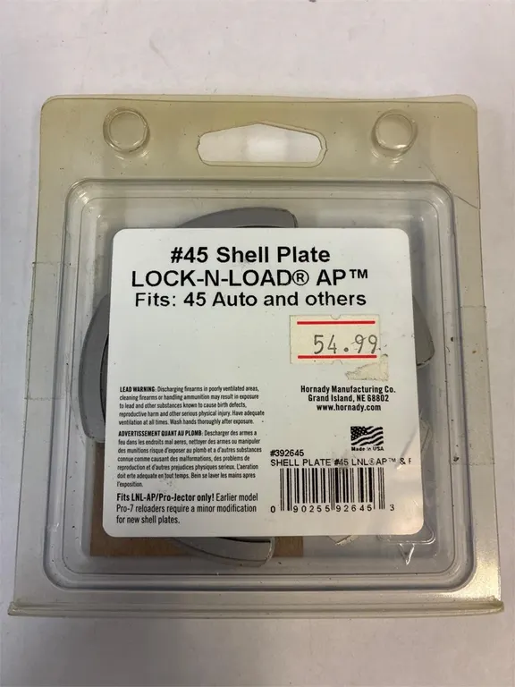 Hornady Lock-N-Load #45 Shell Plate