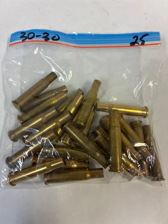 30-30 Calibre 25 Brass Casings