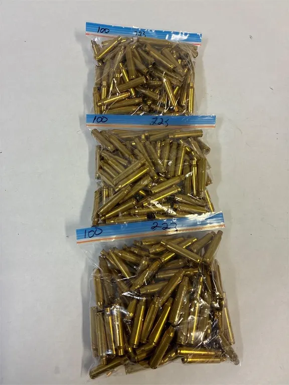 223 Calibre 300 deprimed Brass Casings