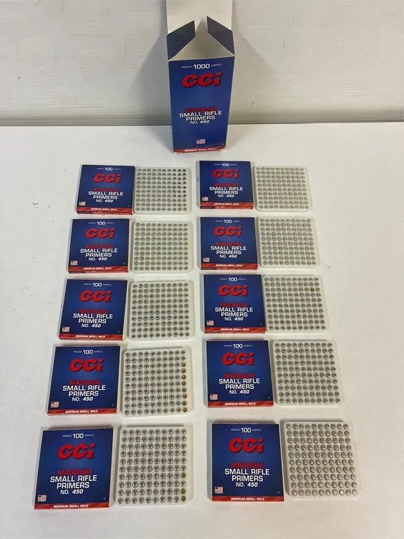 CCI magnum small rifle primers. #450 Full box 1000