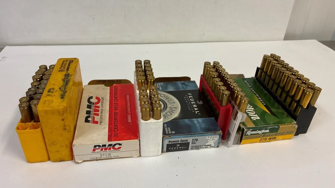 270 Cal 74 Cartridges assorted