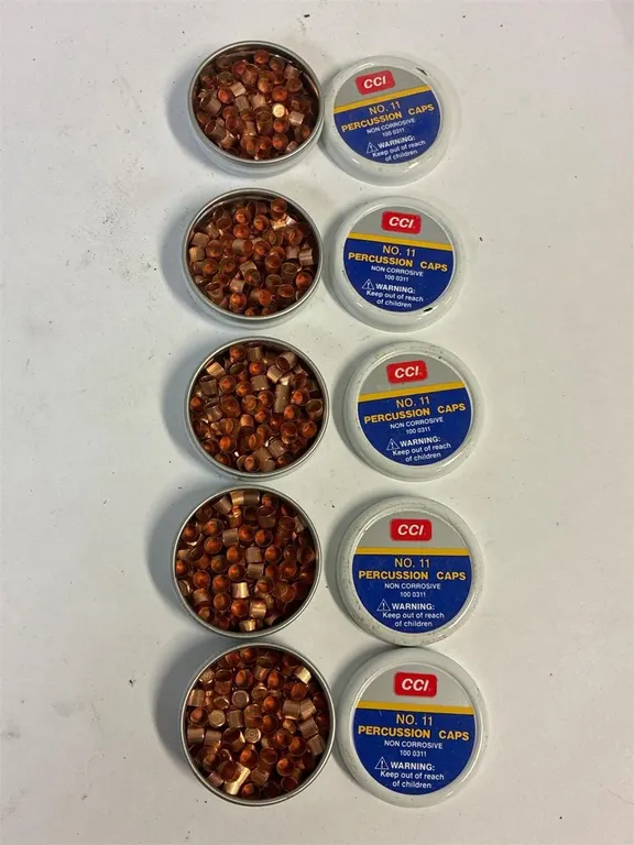 5 full CCI No 11 percussion caps