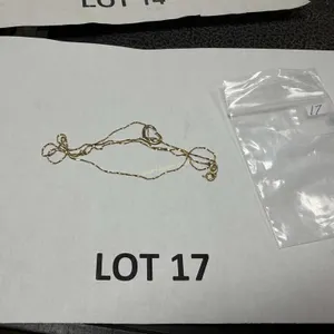 Gold Chain with heart Shape Pendant