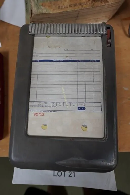 vintage Sales Receipt/invoice machine