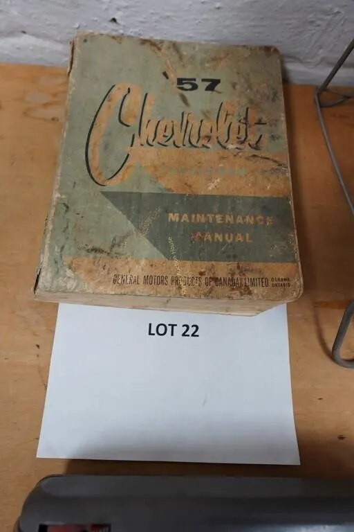 1957 Chevrolet Maintenance manual