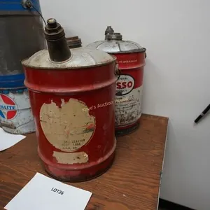 vintage Esso and Veedol Tractor lubricant oil