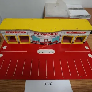 Tin Lithographed toy service station