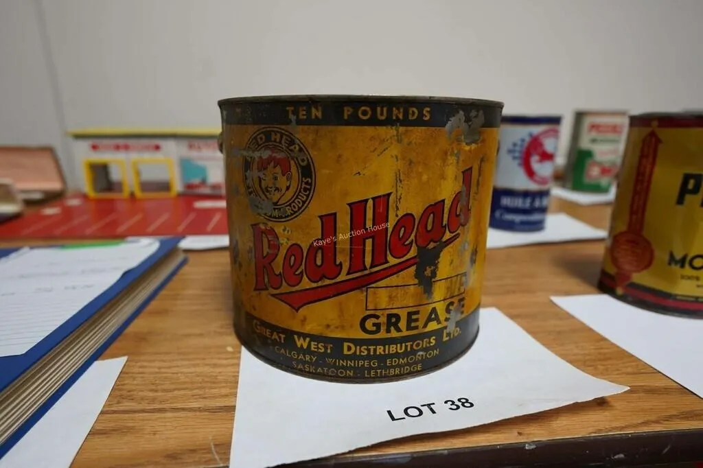 Red Head ten pound grease tin