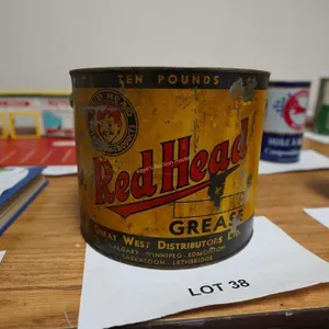 Red Head ten pound grease tin