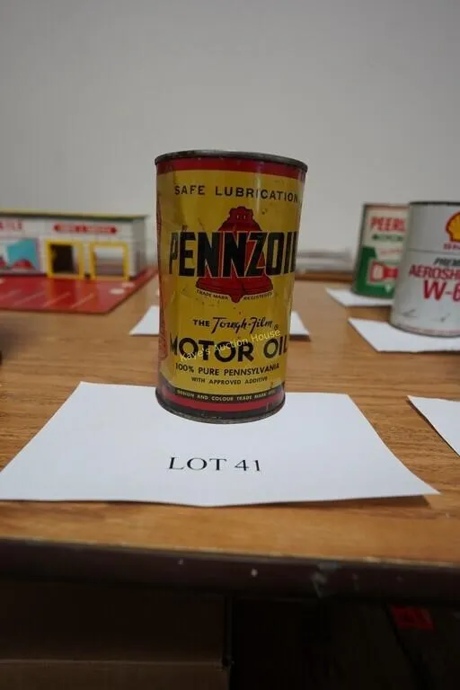 Penzoil Tough-film metal oil can