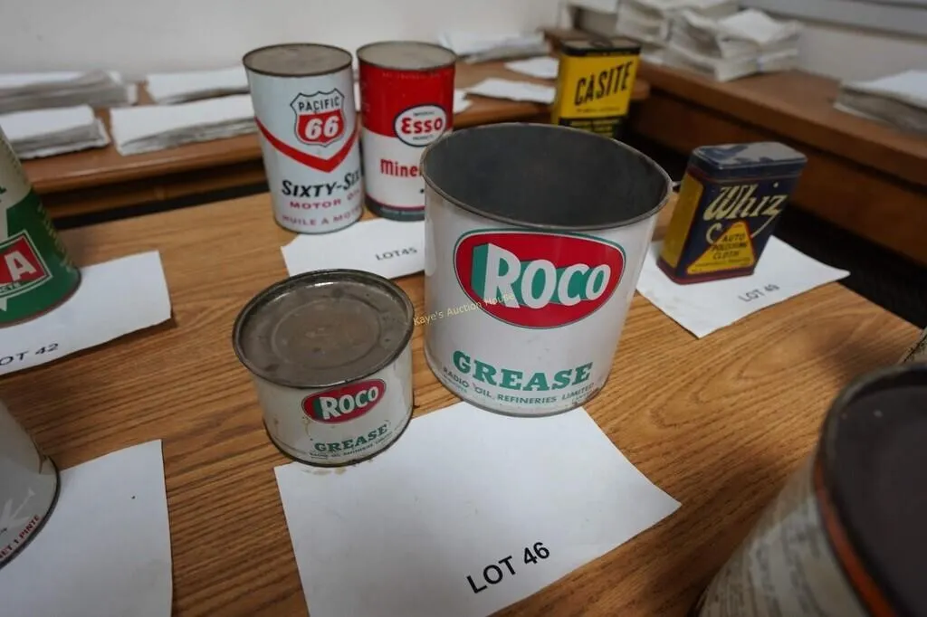 vintage ROCO grease cans