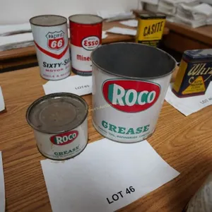 vintage ROCO grease cans