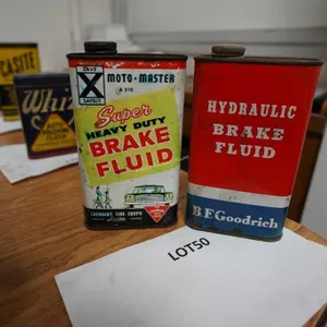 Moto-Master and BFGoodrich brake fluid cans