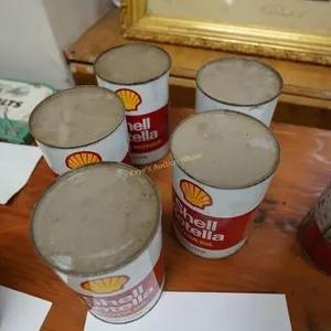 5-Shell Rotella Motor oil cans