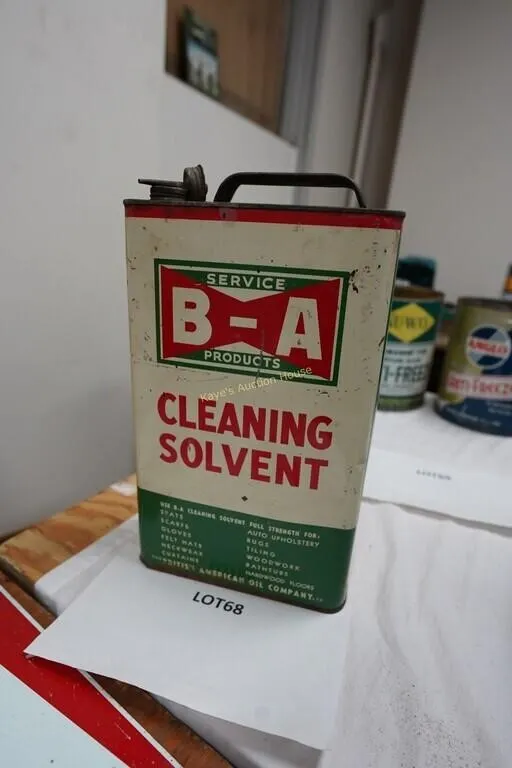 B/A Service Products cleaning solvent can