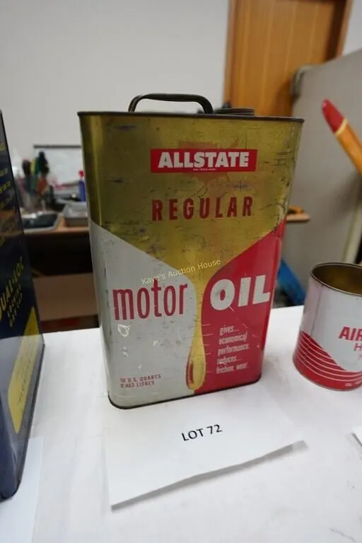 Allstate regular motor oil 10-quart oil can