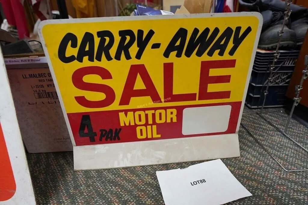 Carry-Away sale sign