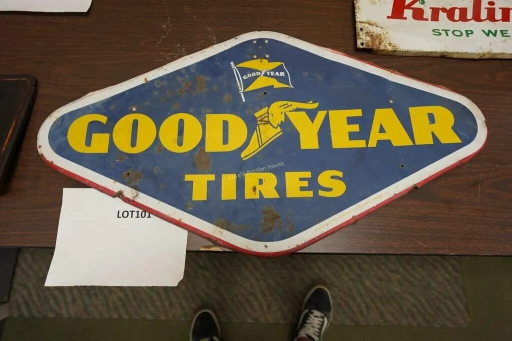 Goodyear Tires metal sign