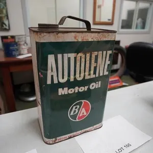 B/A Autolene motor oil can