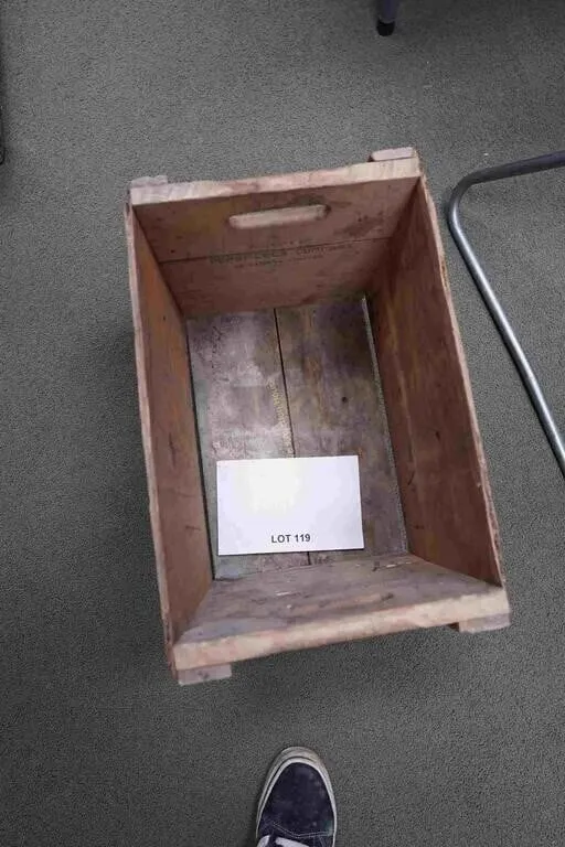 Schwepps wooden crate