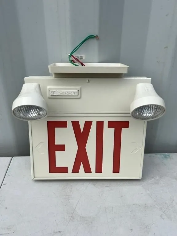 Exit sign
