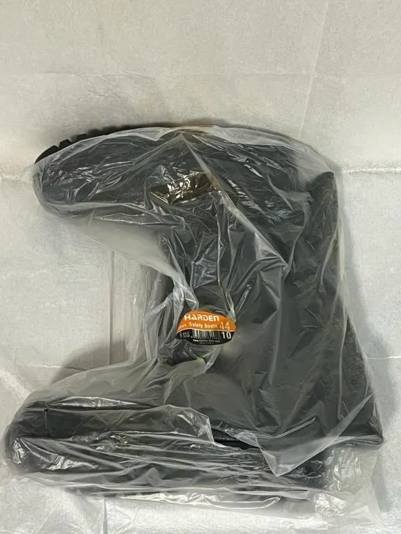 New Steel Toe Rubber Boots - Size 10