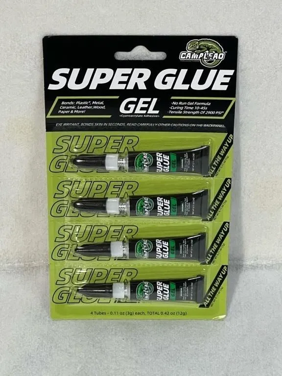 New 4 Pack Super Glue