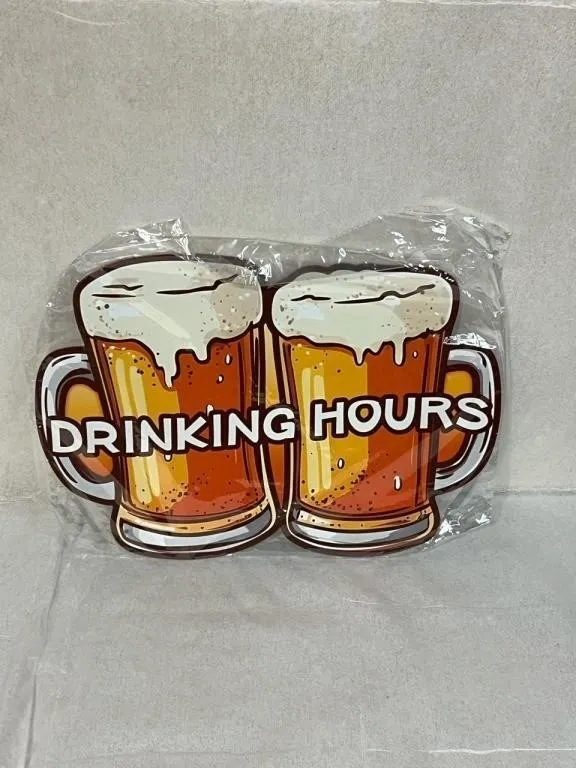 New Metal Beer Sign - 14 inch x 10 inch