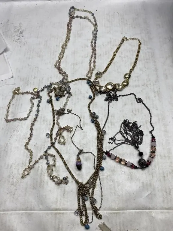 Lot of Beaded & Chain Necklaces