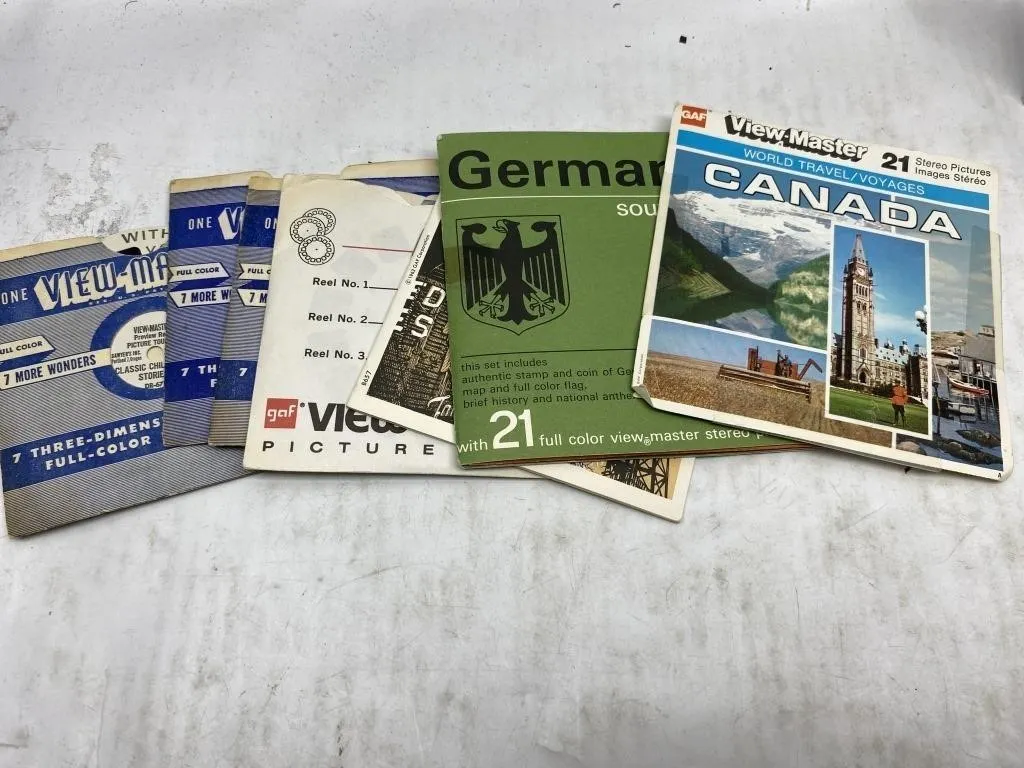 Vintage View-Master Reels & Booklets Lot