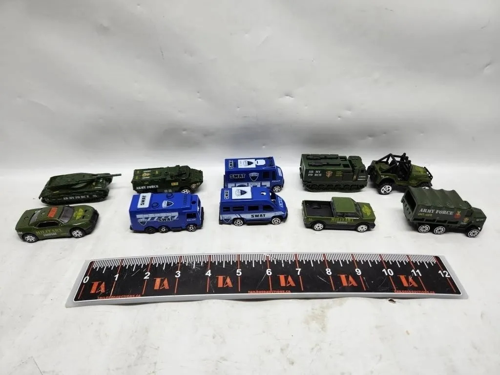 Toy Military & SWAT Diecast Vehicle Lot