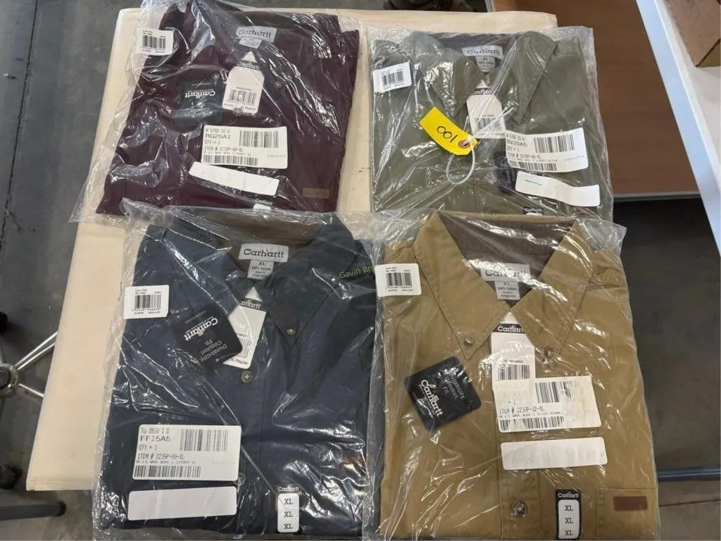 (4) New Carhartt XL Shirts