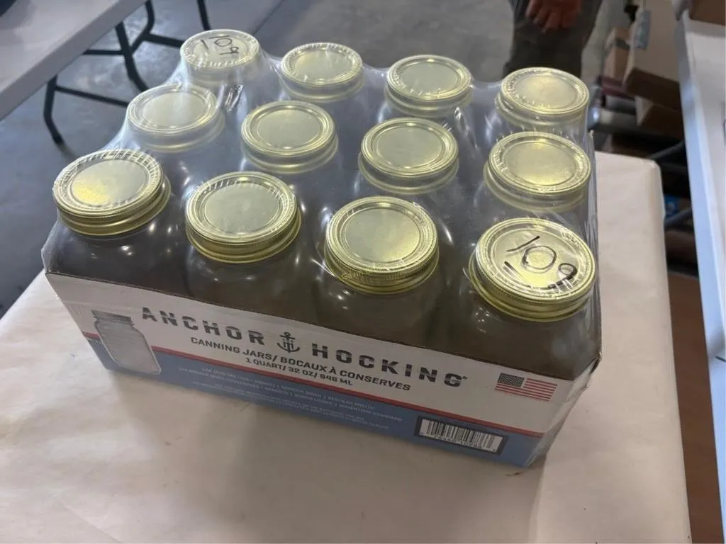 1qt Anchor Hocking Canning Jars