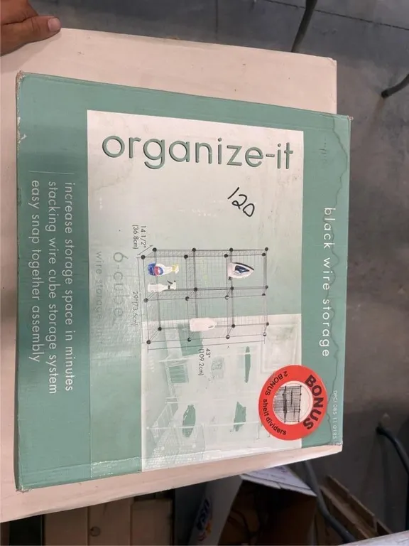 Organize-it Black Wire Storage