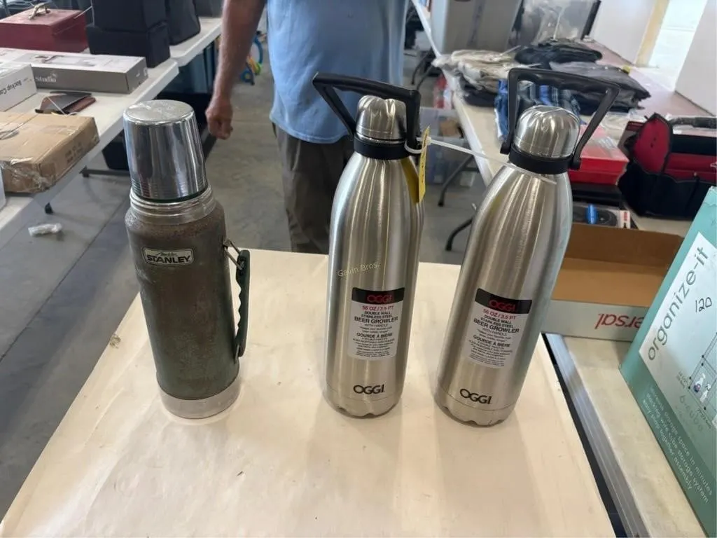 Stanley & (2) OGGI Beer Growlers