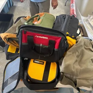 Tote of misc tool bags