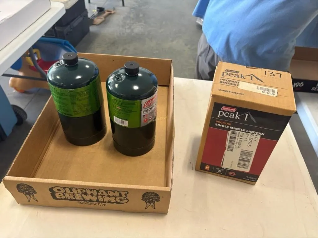 Coleman Peak Lantern & LP Tanks