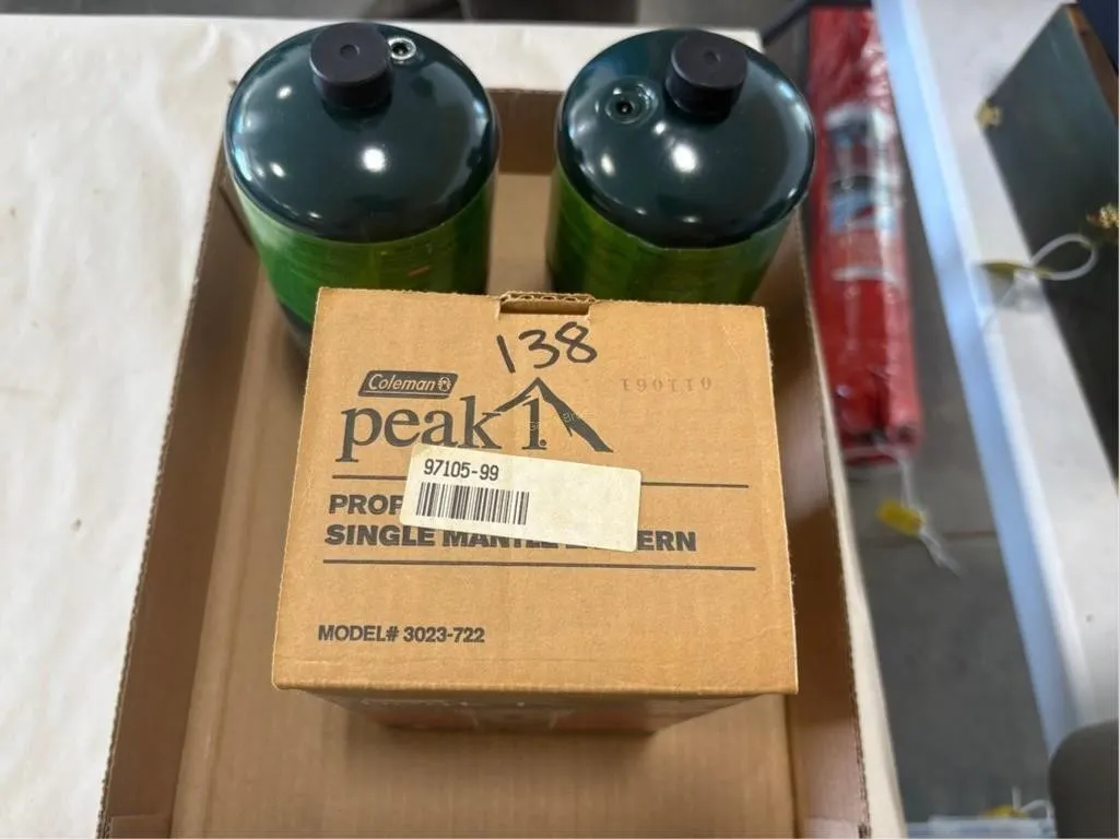 Coleman Peak Lantern & LP Tanks